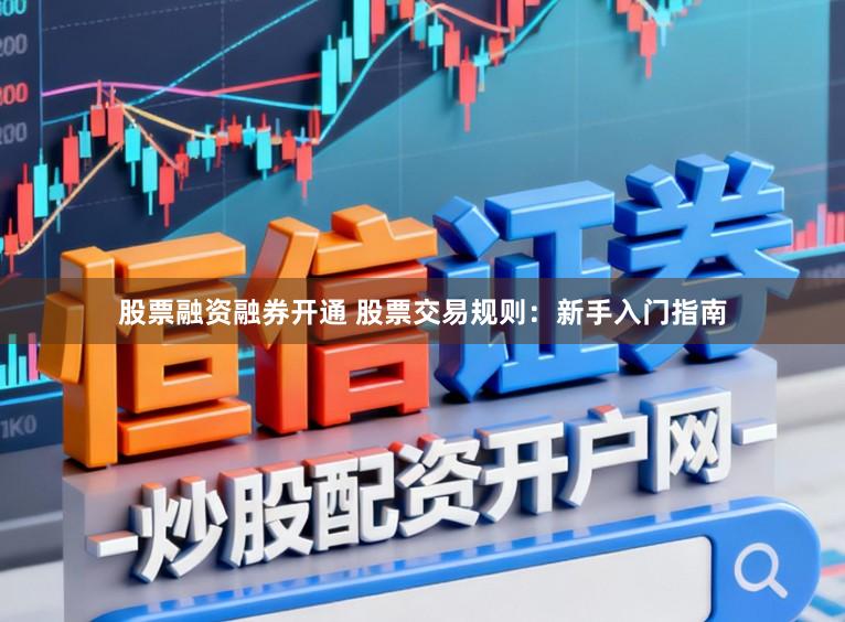 股票融资融券开通 股票交易规则：新手入门指南