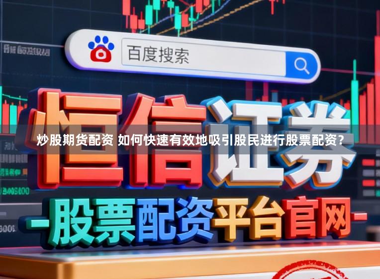 炒股期货配资 如何快速有效地吸引股民进行股票配资？